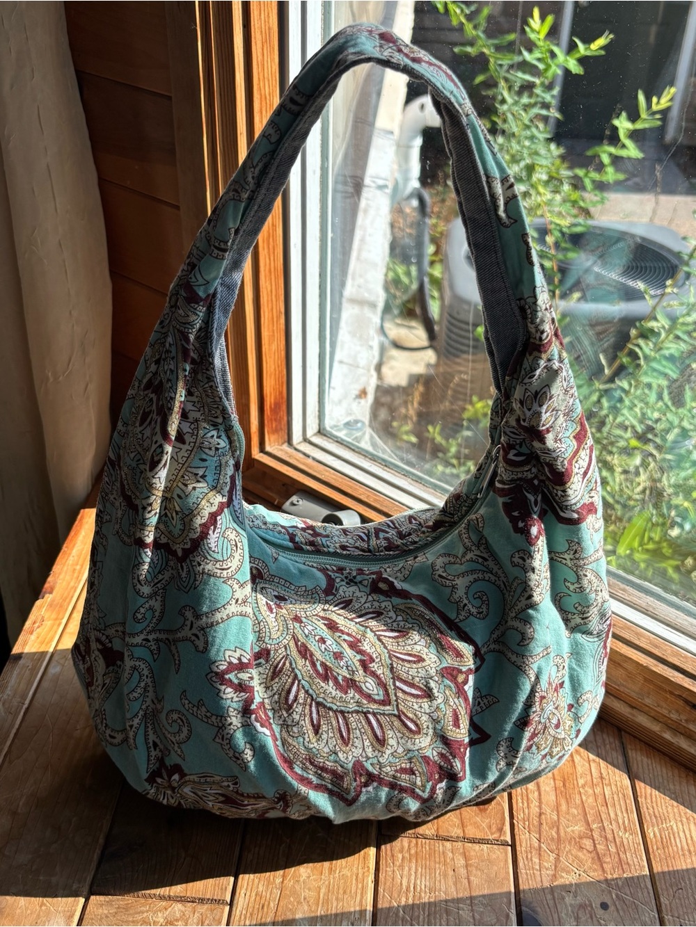 Handmade Teal Paisley Shoulderbag